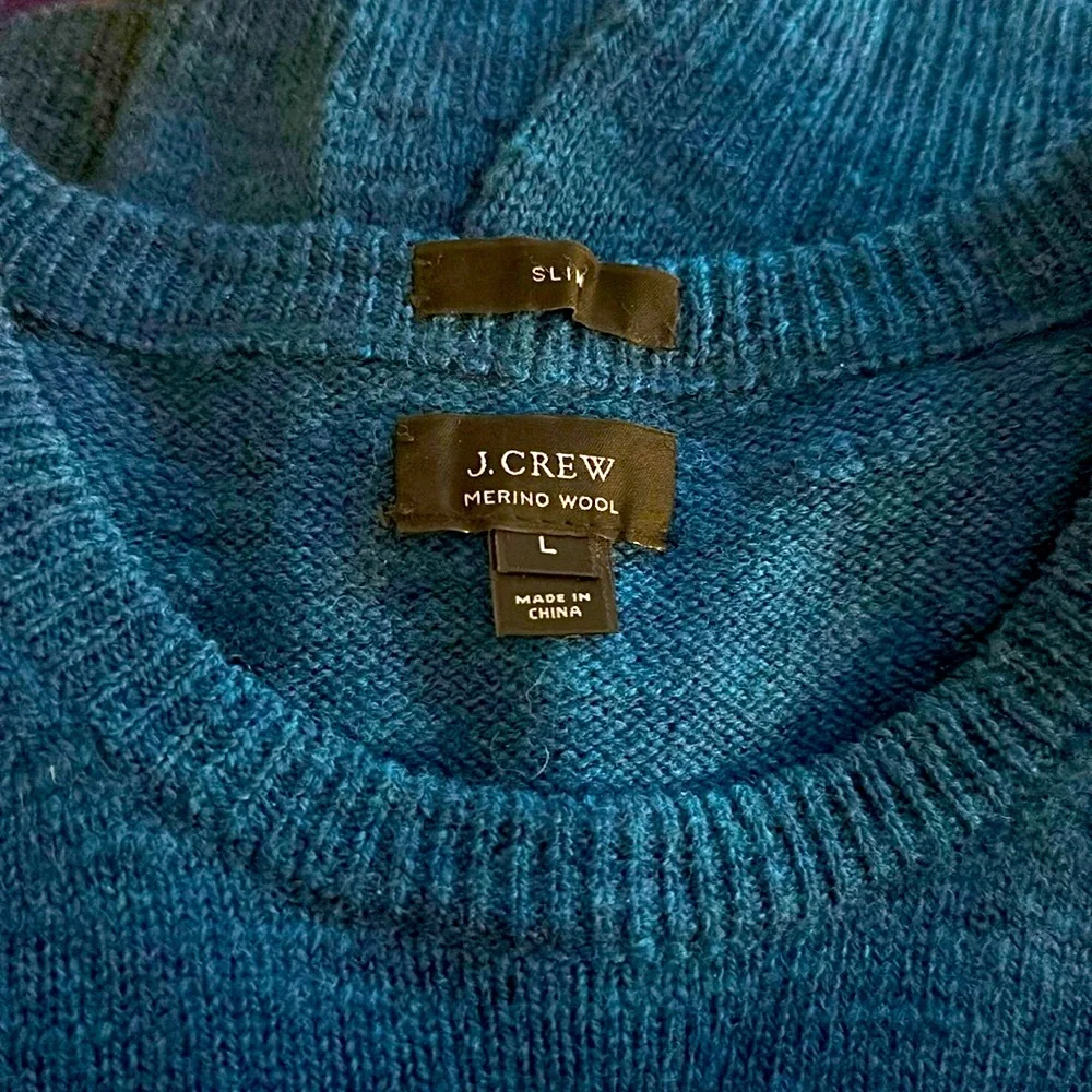 J. Crew - Men’s Merino Wool Elbow Patch Crewneck Sweater